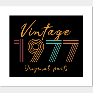 Vintage 1977 Birthday gift Posters and Art